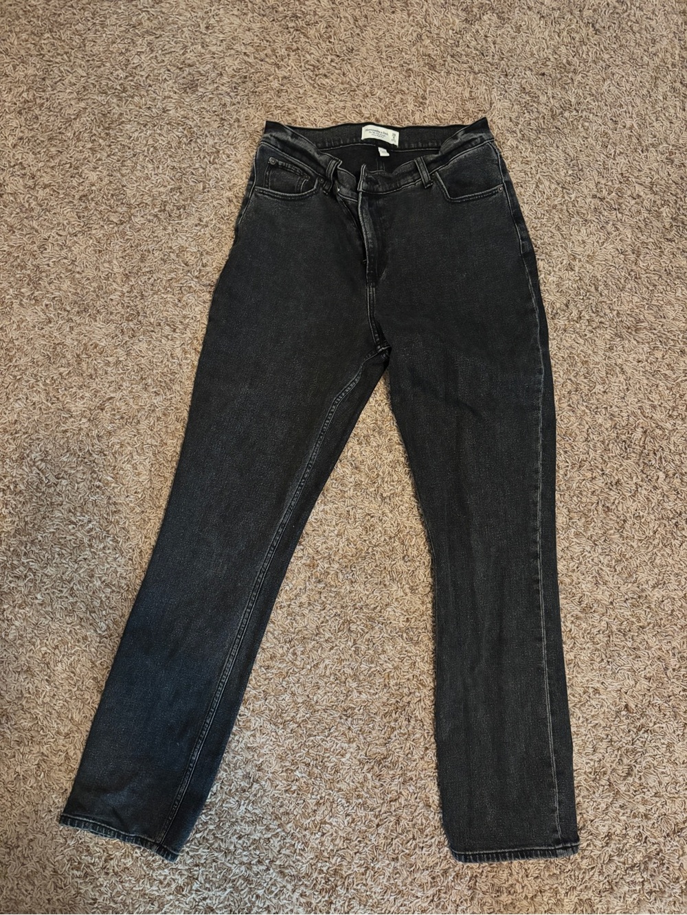 Abercrombie & Fitch High-Rise Black Slim Jeans